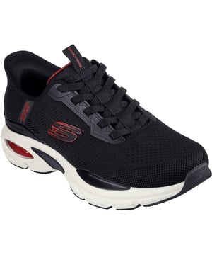 Zeigen Sie Ihren Komfort mit Skechers Skech-Air Ventura. Dieses sportliche, vegane Modell verfügt über ein gestricktes Obermaterial mit Stretch-Schnürung, eine Skechers Air-Cooled Memory Foam Einlegesohle und eine sichtbare Skech-Air Zwischensohle.