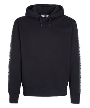 100% katoen; Versace Jeans-hoodie; Model: 73GAI3H4; Hoogwaardige afwerking; 100% katoen; capuchon met trekkoord; Versace Jeans-logodetails