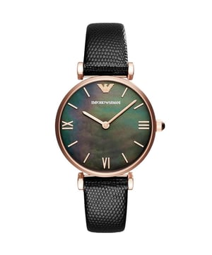 Beautiful ladies Armani watch, mineral crystal glass and water resistant up to 50m, comes with full presentation box