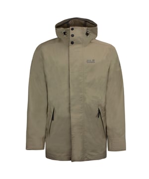 Jack Wolfskin Cape Conran Jacket Mens Hooded Coat Sand 1111271 5605