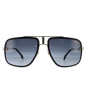 Las gafas de sol Carrera Aviator para hombre en dorado, negro y gris degradado Glory II presentan un diseño aviador de gran tamaño fabricado en metal ligero. Las almohadillas nasales ajustables y las puntas de las patillas de plástico permiten un ajuste cómodo en todo momento. Las patillas delgadas cuentan con el logotipo de Carrera para garantizar la autenticidad de la marca.