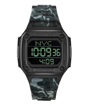 Dit Philipp Plein Hyper $hock digitale horloge voor unisex is het perfecte sieraad om te dragen of als cadeau te geven. De zwarte 44 mm vierkante kast, gecombineerd met de comfortabele multicolor siliconen horlogeband, zorgt ervoor dat je van dit verbluffende horloge kunt genieten zonder compromissen. Aangedreven door een hoogwaardig Quartz-uurwerk en waterbestendig tot 5 bar, blijft je horloge tikken. Dit casual en moderne horloge is perfect voor allerlei losse activiteiten, binnenactiviteiten of dagelijks gebruik, het is ook een geweldig cadeau voor familie en vrienden. -Het horloge heeft een kalenderfunctie: Dag-Datum, Stopwatch, Timer, Alarm, Licht. Hoogwaardige multicolor siliconen band van 20 cm lengte en 22 mm breed met een gesp. Kastafmetingen: 44 x 44 mm, kastdikte: 11 mm, kastkleur: zwart en wijzerplaatkleur: zwart.