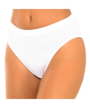 Braguita de la marca Intimidea.
Color Blanco
Cintura ultraplana.
Material antideslizante.
Efecto invisible y de mantenimiento de la forma.
Tejido transpirable.
Costuras planas y vistas a tono.

Composición:  89% Poliamida, 8% Elastano, 3% Algodón
