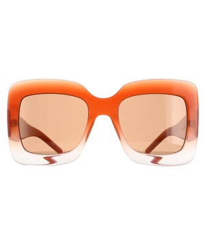 Las gafas de sol Hugo Boss Square Womens Brick Brown Brown Boss 1385/s son un modelo cuadrado de gran tamaño fabricado en acetato grueso. Las patillas llevan el logotipo de Hugo Boss para reconocer la marca.
