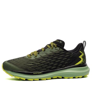 If you're looking for a top-tier trail running shoe that offers exceptional value, the 361 Taroko 3 is an outstanding choice. This durable and ultra-comfortable shoe is crafted to provide enhanced support and superior cushioning, making it ideal for trail runners of all levels. Built to withstand the rigors of rugged terrain and long-distance trail runs, it ensures stability and a plush feel underfoot.
The Taroko 3 features a cutting-edge double-layer textile and mesh upper, while the MORPHIT lacing system is designed to adapt to various foot shapes for a secure fit. An anatomically designed tongue reduces pressure across the top of the foot, and a full-length QU!KFOAM midsole combined with a padded heel and ankle collar ensures a luxurious fit that's easy to slip on and off.
The durable lugged rubber outsole enhances grip on uneven surfaces, providing the traction and precision needed to tackle challenging trails with confidence and speed.

- Textile / Double-layer mesh mix upper enhances breathability
- Anatomical pressure free tongue design
- Soft textile lining for comfortable fit and feel
- Contoured heel design
- MORPHIT supportive and contoured fit system
- Heel pull tab for easy slip-on fit
- toe bumper for added safety
- Perfect fit lace up closure
- OrthoLite comfort cushioned insole
- QU!KFOAM and EVA rubber blend midsole
- Durable tredded outsole
- 361 branding