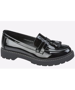 Boulevard present these women's Cora loathers which are perfect for work or smart-casual wear, with a synthetic patent upper, intricate stitch detailing, and a chic tassle detail to the front.
- Synthetic patent upper
- Intricate stitch detailing
- Tassle detailing
- Loafer slip-on design
- Durable rubber outsole