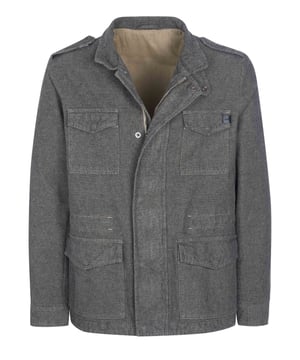 75% katoen, 23% polyester, 2% elastaan; Trussardi Jeansjasje;  Model: 52S002561T001472H001 K309;  Hoogwaardige afwerking;  opstaande kraag;  Ritssluiting, knoopsluiting met drukknopen;  Twee voorzakken, twee borstzakken;  taille met trekkoord;  Trussardi Jeans-logodetails