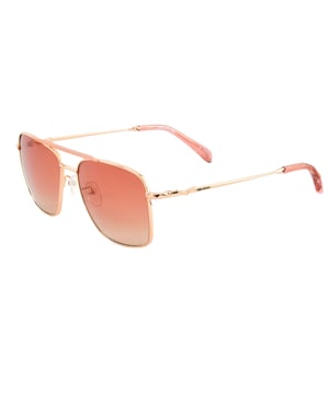 Zadig&Voltaire Unisex Zonnebril SZV337-560A46 - Materiaal: Metaal - Kleur frame: Roze - Afmetingen: 55/16/140 mm (Diameter lens / Brug formaat / Lengte veren)