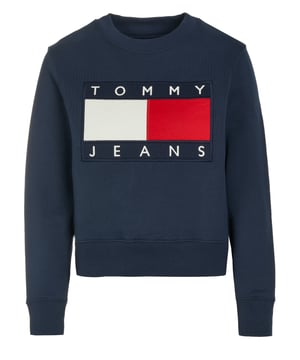 100% Baumwolle; Tommy Jeans Pullover; Modell: DW0DW07414CBK; Hochwertige Verarbeitung; Weiche Baumwollmischung; Rundhalsausschnitt, langärmlig; Tommy Jeans Logo-Details
