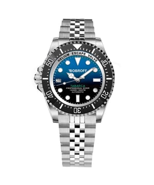 Bobroff BF0003iJ - Reloj para hombre automático acero inoxidable• material: acero inoxidable• cristal: saphir• pulsera: acero inoxidable• correa: plata azul• resistencia al agua: 1000 m (100 ATM)• tamaño de la caja: 44 mm