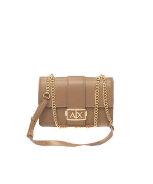 Umhängetasche Armani Exchange Monogram Damen Braun Polyurethan. Authentisches Gepäck der Marke Armani Exchange - Streetwear/Sportswear-Design von Armani Exchange - Armani Exchange für Damen Mode, perfekt für den Alltag - Die braune Umhängetasche von Armani Exchange lässt sich perfekt mit dem Rest Ihrer Garderobe kombinieren - bequemer Polyurethan-Material - klassisch - Monogramm -