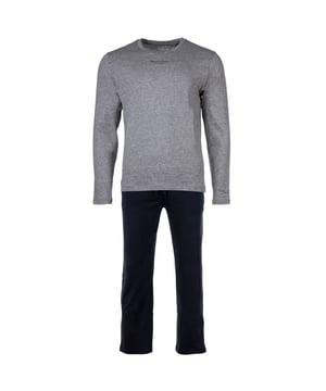 2-teilige Pyjamas von der Marke Marc O’Polo. Herren-Pyjamas mit langärmeligem Shirt und langer Hose. Elastische Jersey-Qualität.
