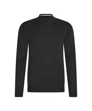 Jersey de cuello alto Cappuccino Italia para hombre. El jersey de cuello de tortuga está hecho de algodón y acrílico, y tiene un bonito corte ajustado.  Marca: Cappuccino ItaliaNombre del modelo: Turtle NeckCategoría: jersey de cuello de tortuga para hombreMateriales: algodón, acrílicoColor: negro