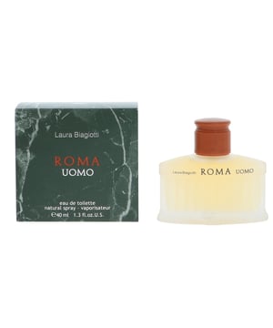 Laura Biagiotti design house launched  Roma Uomo in 1995 that represent as a tribute to Rome her city especially those warmnatured seducers that inhabit its wall. Roma Uomo notes consist of grapefruit basil cedar sandalwood and amber to create this charming and elegant perfume