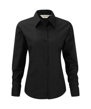 Bewährtes Grundnahrungsmittel für den Arbeitsplatz, das außergewöhnliche Strapazierfähigkeit mit viel Liebe zum Detail verbindet. Eleganter Damenhemd-Schnitt, hochwertiges Oxford-Gewebe mit hervorragender Verarbeitung. 2-Knopf-Kragenständer mit klassischem Formkragen. Abnäher an der Brustlinie und am Rücken für eine maßgeschneiderte Passform. Abgerundete, mit 2 Knöpfen verstellbare Manschetten. Abgerundeter Saum. Die Abnäher auf dem Rückenteil sind im unteren Teil angebracht, um uneingeschränkte Dekorationsmöglichkeiten auf dem oberen Teil zu ermöglichen. Auch in Herrengrößen erhältlich, Code 932M. Gewicht: 130-135g/m²,. Material: 70% Baumwolle 30% Polyester Oxford. XS (30-32: Passform (innen), 8: Kleidergröße). S (32-34: Passform (ins), 10: Kleidergröße). M (34-36: Passform (innen), 12: Konfektionsgröße). L (36-38: Passform (innen), 14: Konfektionsgröße). XL (38-41: Passform (innen), 16: Konfektionsgröße). 2XL (41-44: Passform (innen), 18: Konfektionsgröße). 3XL (44-47: Passform (innen), 20: Konfektionsgröße). 4XL (47-51: Passform (innen), 22: Konfektionsgröße). 5XL (51-54: Passform (innen), 24: Konfektionsgröße). 6XL (54-57: Passform (innen), 26: Konfektionsgröße). RUSSELL COLLECTION - eine Auswahl an Herren- und Damenbekleidung in einer breiten Palette von Stilen, Farben und Größen.
