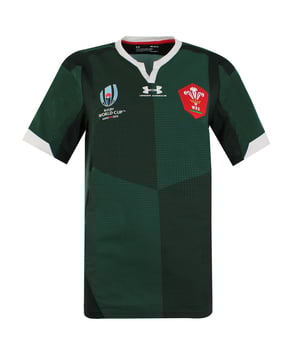 Under Armour Rugby World Cup ausgestattet Kurzschlärmgrüne Herren T-Shirt 1341597 305