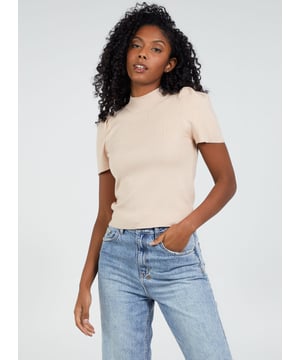 This is the perfect in-between top for those cooler summer nights when you don't want to wear layers. Pair with denim or a skirt for that perfect late summer nigh experience. 50% Viscose, 28% Polyester, 22% Nylon. Wash With Similar Colours. Iron On Reverse. Dry Flat.