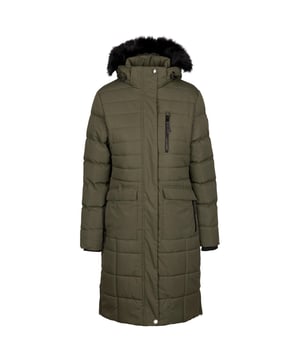 
100% Polyester. Stof: Ripstop, TPU membraan. Ontwerp: Eenvoudig. Stoftechnologie: Duurzaam. Halslijn: Kapitein. Manchet: Binnenkant Geribd. Mouwtype: Met lange mouwen. Gewatteerde, gestikte schotten. Eigenschappen van de kap: Verstelbaar, kunstbontontont, Ritssluiting. Lengte: Lang. Zakken: 2 zijzakken, 3 zakken, ritssluiting, 1 borstzak, klepsluiting. Sluiting: Volledige rits, Stormflap, Stud. Zoom: Zijsplitten, Ritssluiting. XS: 32 in. S: 34 in. M: 36 in. L: 38 in. XL: 40 in. XXL: 42 in.