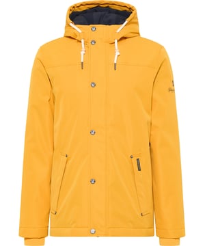 Für Outdoor-Events im Winter ist die Arctic-Jacke von Schmuddelwedda ein verlässlicher Partner. Neben einer wärmeisolierenden Wattierung sorgen das beschichtete Material und die fest verklebten Nähte für eine optimale Wind- und Wasserdichte. Ein weiches Polar-Fleece-Innenfutter hält die Wärme schützend am Körper, während die große gefütterte Kapuze mit Tunnelzug und Kordel den Kopf bedeckt. Auch der Reißverschluss und die Seitentaschen sind mit nässeschützenden Patten versehen. Und weil bei Schmuddelwedda sehr viel Wert auf die Details gelegt wird, sind auch bei dieser Jacke alle Prints, Nieten, Ösen oder Kordelstopper mit den brandtypischen Logos versehen.  Winterjacke