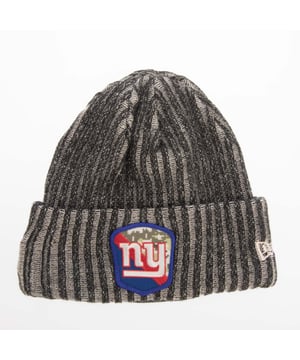 Mens New Era New York Glants NFL Bobble Knit Hat in black.- Turned hem.- Knitted.- Embroidered branding.- 100% Acrylic.- Ref: 60423701