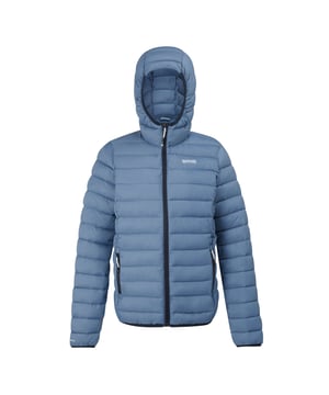Material: Polyamide. Filling: Faux Down, Feather-Free, Recycled. Lining: Polyamide. Design: Logo, Quilted. Fabric Technology: DWR Finish, Insulating, Lightweight. Neckline: Hooded. Sleeve-Type: Long-Sleeved. Cuff: Stretch Binding. Hood Features: Grown On Hood, Stretch Binding. Pockets: 2 Side Pockets, Zip. Fastening: Zip. Hem: Stretch Binding. Denier: 20D. Sustainability: Cruelty Free, Made from Recycled Materials. 8 UK: 32 in. 10 UK: 34 in. 12 UK: 36 in. 14 UK: 38 in. 20 UK: 45 in. 18 UK: 43 in. 16 UK: 40 in.