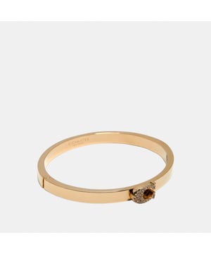 Pave Signature C Hinged Bangle,  Length: 6.00 cm,  Height: 5.50 cm