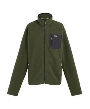 
100% Polyester. Materiaal: Gerecycled. Stof: Borg, Fleece, Nylon-look. Ontwerp: Logo, eenvoudig. 270gsm. Halsuitsnijding: Hoge Hals, Stretch Boord. Mouwtype: Met lange mouwen. Pasvorm: Goede pasvorm. Zakken: 2 Zijzakken, 1 Borstzak, Rits. Bevestiging: Volledige ritssluiting. S: 38 in. M: 40 in. L: 42 in. XL: 44 in. XXL: 48 in. 3XL: 51 in.