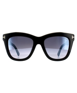 Tom Ford Square Womens Black Grey Gradient   Julie FT0685 are a classic wayfarer style crafted from lightweight acetate. The metal signature T logo that is the iconic look from Tom Ford appears on the temples for authenticity