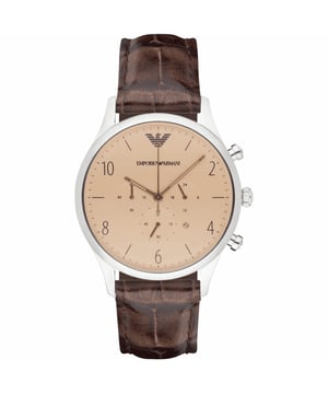 Emporio Armani AR1878 - Damenuhr Quarz aus Edelstahl• Material: Edelstahl• Glas: Mineral• Armband: Leder• Farbe: Silber• Wasserbeständigkeit: 50 m (5 ATM)• Gehäusegröße: 43 mm