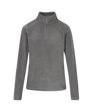 Elevate your everyday wardrobe with this stylish fleece sweater. With a half-zip and long sleeves, it combines functionality with elegance. The stand-up collar enhances its appeal, while the fitted cut ensures comfort during all activities. A must-have for any comfortable collection! Part of the Comfortable Collection.  Fleecepullover