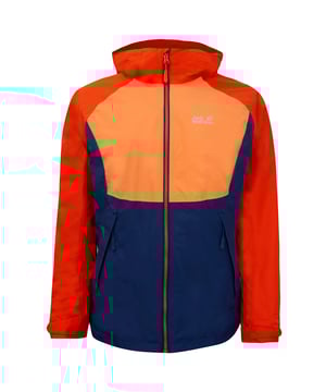 Jack Wolfskin Womens Mount Isa 3 en 1 Chaqueta Agrupación con capucha Fleece 1113631 3017