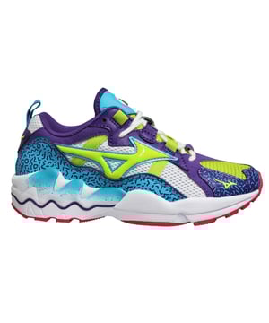 Mizuno Sport Style Wave Rider 1 Paars Lace Up Heren Hardlooptrainers D1GA193337