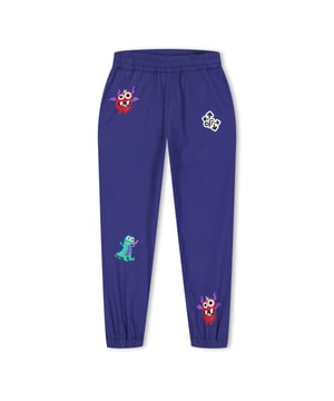 Juniors Off White Monster Joggers in marineblauw.- Elastische verstelbare taille met koord.- Zijzakken.- Achterzak.- Elastische manchetten.- Monsters logo gedrukt.- Ref: OBCA0010024684