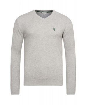 Der Pullover aus reiner Baumwolle von U.S. Polo Assn.überzeugt in jeder Hinsicht Material: 100% Baumwolle, Eher Slim-Fit Passform, im Zweifel eher eine Nummer größer bestellen, Langarm, V-Ausschnitt, Waschbar bei 30° im Schonwaschgang