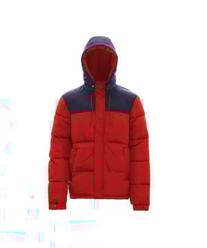 In een trendy bicolor look is deze heren winterjas van Mo perfect voor het koude seizoen. Uitgerust met een verstelbare capuchon, een verborgen ritssluiting met hoge opstaande kraag en verstelbare manchetten biedt de jas vele functies die worden aangevuld door het goed isolerende synthetische vulmateriaal.  Jas