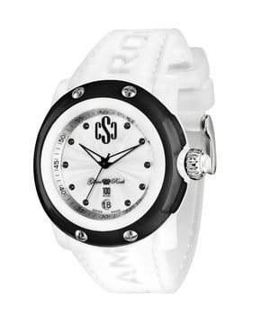 Glam Rock GR62009 - Damenuhr Quarz aus Polycarbonat• Material: Polycarbonat• Glas: Saphir• Armband: Silikon• Farbe: Weib• Wasserbeständigkeit: 100 m (10 ATM)• Gehäusegröße: 46 mm