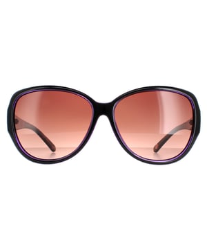 Ted Baker ovale dames zwart paars bruin gradiënt tb1394 shay tb1394 shay zijn een ultra vrouwelijke ovale stijl met een mooi bloemenontwerp aan de binnenkant van de tempels en afgewerkt met het Ted Baker -logo.