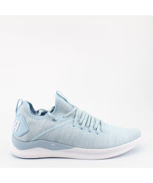 Puma Ignite Flash Evoknit Hellblau Textile Womens Schnürtrinker 190511 09