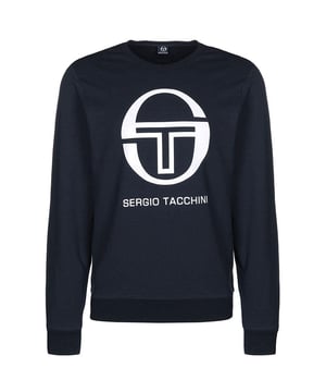 Sergio Tacchini Lange Mouw Crew Hals Navy Blauw Heren Ciao Sweaters 38027 200