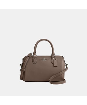 Rowan Satchel in Refined Pebbled Leather, Inside zip and multifunction pockets, Outside zip pocket,  Length: 25.50 cm,  Width: 14.00 cm,  Height: 17.00 cm