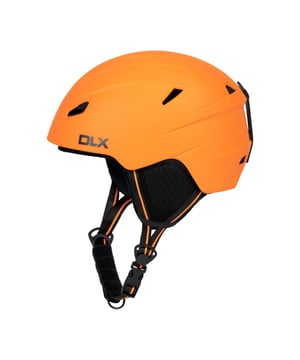 Material: EPS Foam, PC Plastic. Fastening: Quick Release Buckle. Conforms to Safety Standard: CE EN1077: Class B. Adjustable, Goggle Retainer, Precision Construction, Removable Ear Pads, Ventilation. Design: Text.