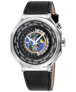 Reloj de Cuarzo Suizo GV2 42432 para Hombre Marchese

Reloj de cuarzo suizo para hombre de la colección Marchese
Caja octagonal de acero inoxidable de 44 mm, esfera negra
Corona con logo Gevril de empujar/tirar
Reloj mundial para 24 ciudades, zona horaria de 24 horas
Correa de cuero italiano marrón hecha a mano con cierre desplegable
Cristal de zafiro anti-reflejante
Resistente al agua hasta 50 metros/5ATM
Movimiento suizo de cuarzo Ronda 515.24D