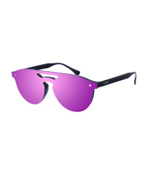 Gafas de sol Kypers con montura de Nylon.
Color Negro-violeta
Forma ovalada.
Lentes de color Violeta espejo
Patillas de Nylon, con el nombre de la marca grabado.
100% Protección UV. 
Cristales antirreflejo.
Incluye una funda de tela de protección.

Medidas:  Alto lente: 52 mm. Ancho lente: 50 mm. Puente: 20 mm. Patillas: 150 mm.

Limpieza y manutención:
-Limpiar las gafas con agua y jabón (neutro).
- No utilice paños sucios o abrasivos, que puedan alterar las características de los filtros.
- Utilice solo accesorios y repuestos originales.