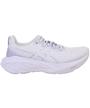 Elevate your run with a pop of color and performance. The Asics Novablast 4 Women's Lilac Running Shoes combine a vibrant lilac finish with advanced cushioning technology, offering a stylish yet high-performance option for every run. Designed to keep your feet cool, comfortable, and responsive, these shoes are perfect for powering through long distances or quick training sessions.
Â 
Key Features:
Striking Lilac Design:

A unique, eye-catching lilac upper that adds a feminine touch while making a bold style statement.

Engineered Mesh Upper:

Provides exceptional breathability and a secure, adaptive fit, ensuring your feet stay cool and comfortable throughout your run.

Responsive Midsole Cushioning:

Advanced cushioning technology delivers superior energy return and shock absorption, promoting a smooth transition from heel strike to toe-off.

Durable Rubber Outsole:

Designed with reliable traction in mind, the outsole offers excellent grip on various surfaces, enhancing stability during dynamic movements.

Lightweight Construction:

Minimizes fatigue and supports agile movement, making these shoes ideal for both high-intensity training and everyday running.

Â 
Experience a harmonious blend of style and performance with the Asics Novablast 4 Women's Lilac Running Shoesâ€”your perfect companion for every run.