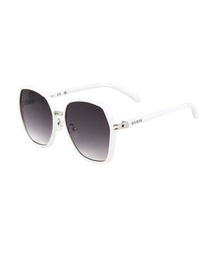 Gafas de sol de mujer de color blanco - Guess GF0407-21B• material: metal• color: blanco• tamaño: 56/17/150 mm (longitud de la lente / ancho del puente / longitud de la varilla)  DEGRADED