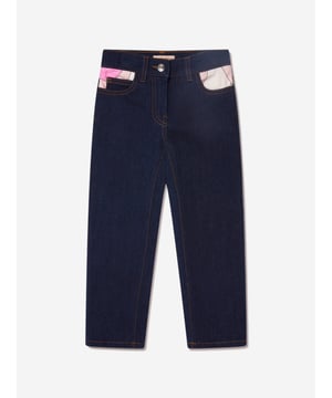 The Emilio Pucci Girls Marmo Pocket Jeans in Blue is an attractive denim wardrobe favorite for girls. Crafted with 98% cotton and 2% elastane, it offers comfortable and lasting fit. With classic five-pocket styling, these jeans come in a beautiful blue shade, perfect for any occasion €“ be it casual or dressy.·  Emilio Pucci·  Made in Italy·  Occasion: Casual·  Denim·  Plain