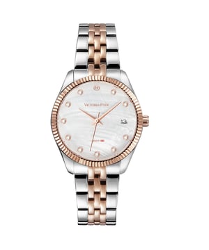 Our exquisite stainless steel watches are precisely crafted and made to last. With unrivalled corrosion resistance and durability, they promise to accompany you at every moment. Each watch is characterised by a unique design that features a sun pattern dial. In addition to their aesthetic appeal, these timepieces also offer practicality with a calendar function that simplifies your everyday life. Choose from four fashionable colours to effortlessly accentuate your style. And with our commitment to quality customer service, including a worry-free warranty period, you can buy with confidence because we've got your back. Lift your wrist game with our watches, where craftsmanship meets functionality in every tick.

Material

Case material: Eco-friendly copper Dimensions: Case 32 mm Dial 27 mm Bracelet 16-14 mm (Length of upper and lower bracelet: 85 mm each)

Bracelet material: 5 full light 304 solid steel bracelets with double butterfly clasps.

Dial: OPT1&2 sunray pattern / OPT3&4 river scallops.

Movement: Calibre GM12 (three-year battery)