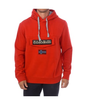 Napapijri red hoodie hot sale