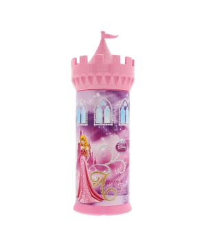 Disney Aurora Castle is a Floral fruity scent which features Lemon, Jasmine, Sandalwood, Vanilla and Musk. Perfect for children who aspire to be their favourite Disney character.