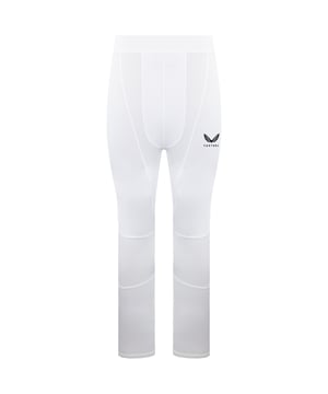 The Castore Logo Men's Baselayer Leggings are designed to provide unparalleled comfort and performance, making them an essential addition to your activewear collection. Whether you're training, running, or layering for outdoor activities, these leggings deliver support and style.
Â 
Key Features:
Manufacturer Colour:

Brilliant White


High-Performance Fabric: 

Made from a lightweight, moisture-wicking material that keeps you dry and comfortable during intense workouts.


Compression Fit: 

Engineered for a snug, supportive fit that enhances muscle performance and reduces fatigue.


Breathable Design: 

Features strategically placed ventilation zones to promote airflow and regulate body temperature.


Stretch and Flexibility: 

Four-way stretch fabric allows for unrestricted movement, making them ideal for any activity.


Castore Branding: 

Finished with a subtle yet striking Castore logo for a sleek, modern aesthetic.


Durable Construction: 

Designed to withstand rigorous use, ensuring long-lasting quality and shape retention.


Versatile Usage:

Ideal as a base layer in colder weather or worn alone for training and exercise.


Â 
The Castore Logo Men's Baselayer Leggings combine technical innovation with a streamlined look, offering maximum performance and comfort for all your athletic pursuits.